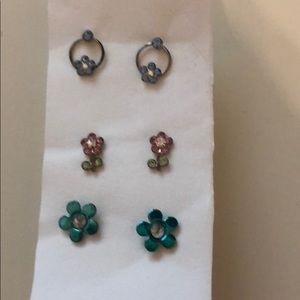Flower earrings